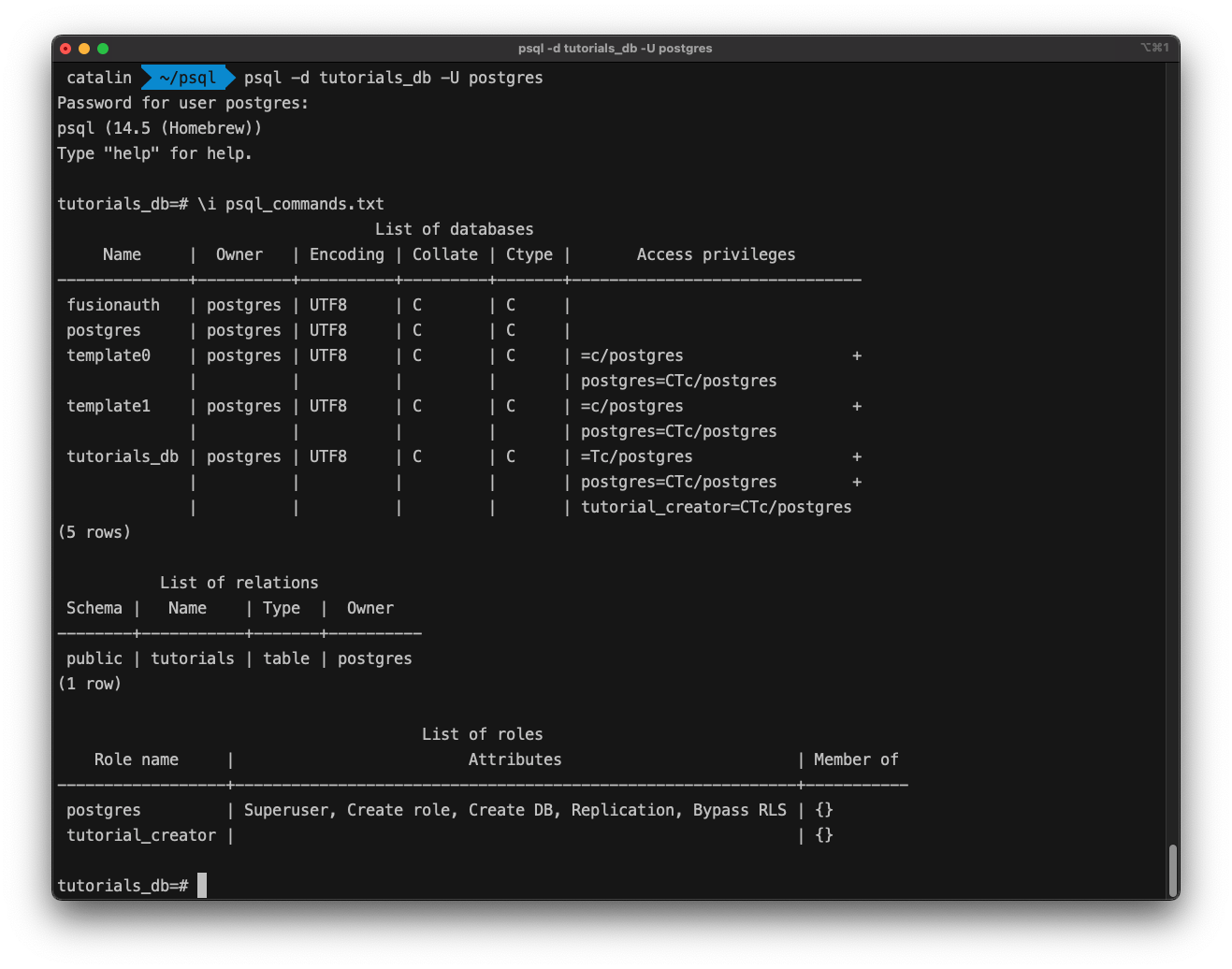 Postgresql Describe Table Command Matttroy