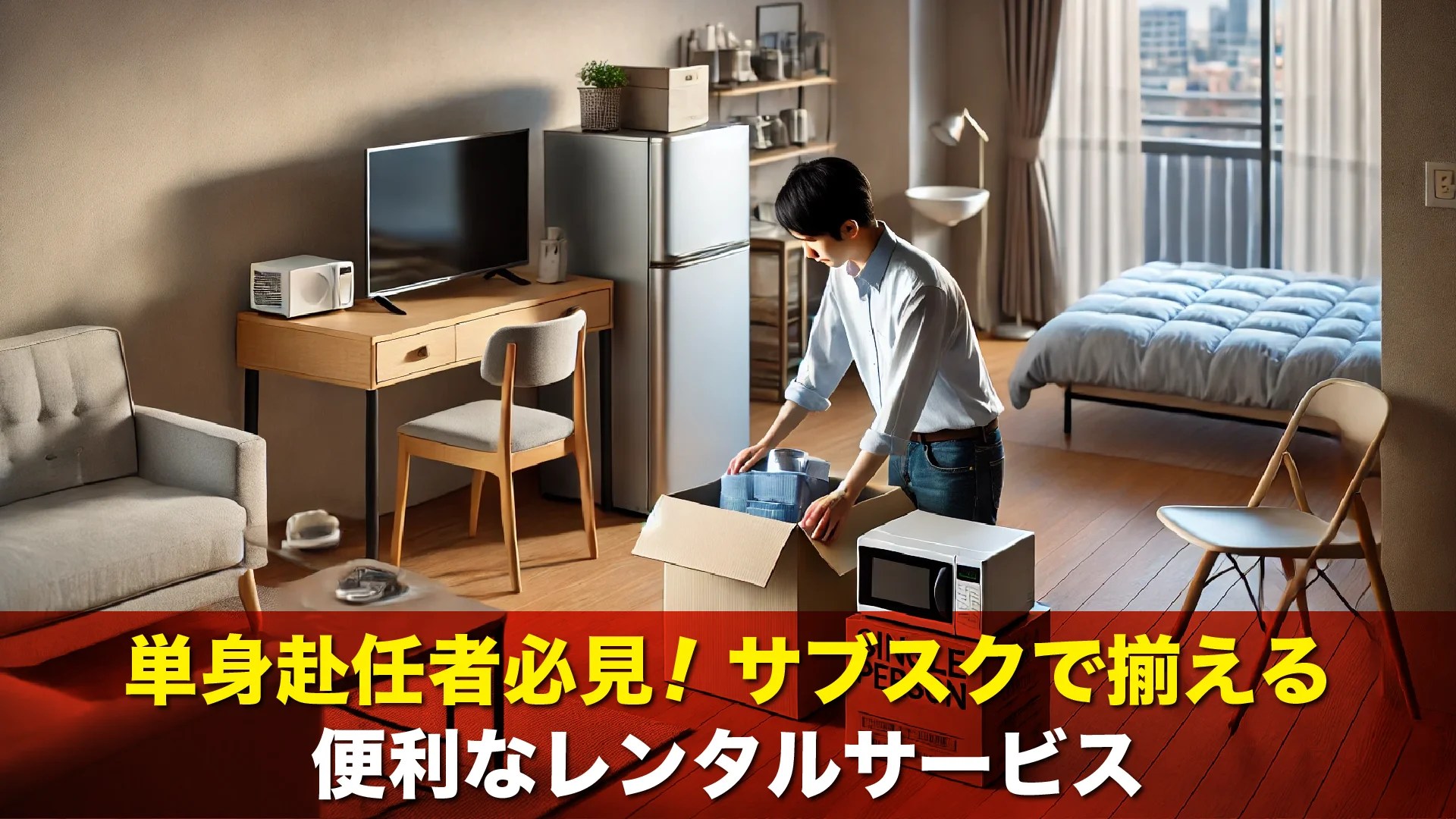 単身赴任者必見！サブスクで揃える便利なレンタルサービス 働く人の知識共有マガジン「ハタチエ」