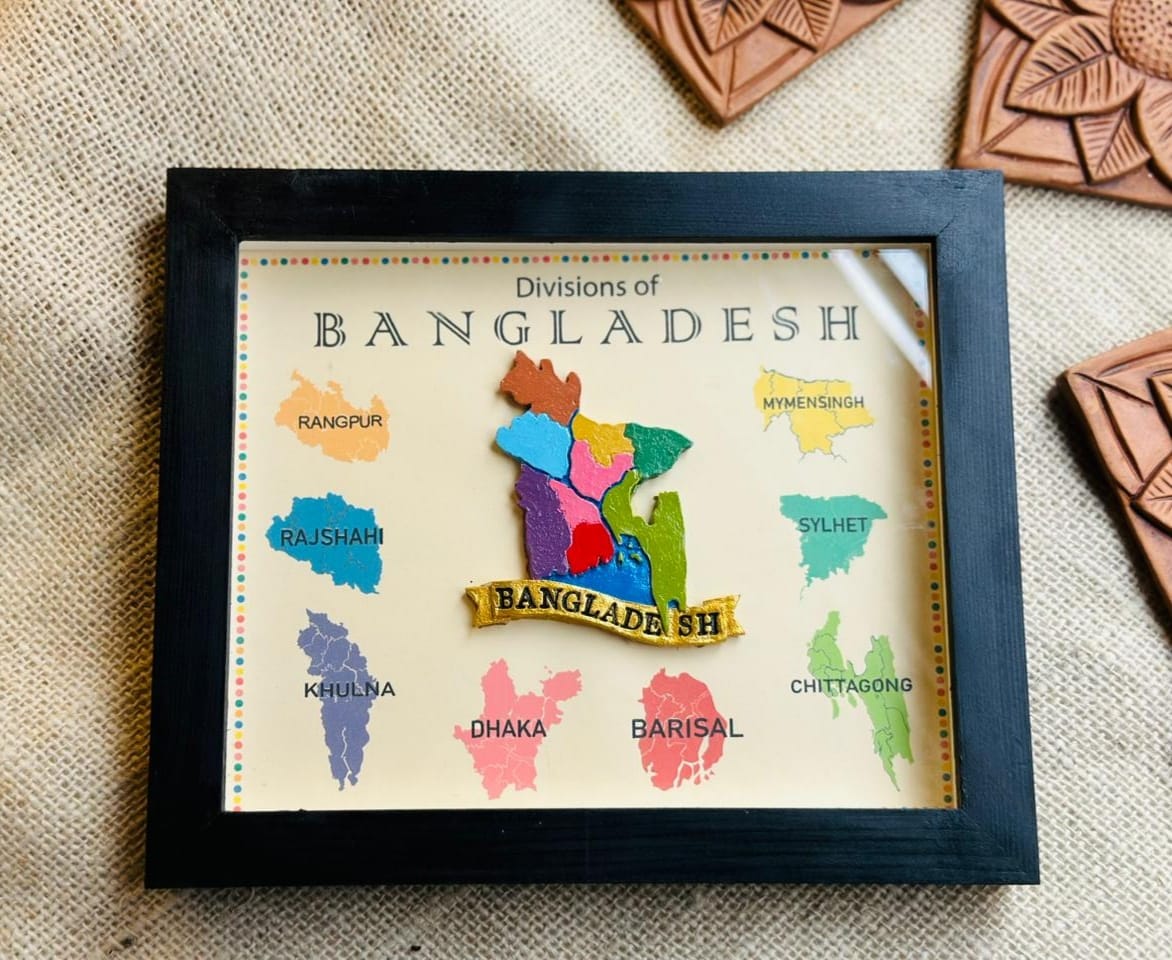 Bangladesh Map Thematic Frame Hat Bakso