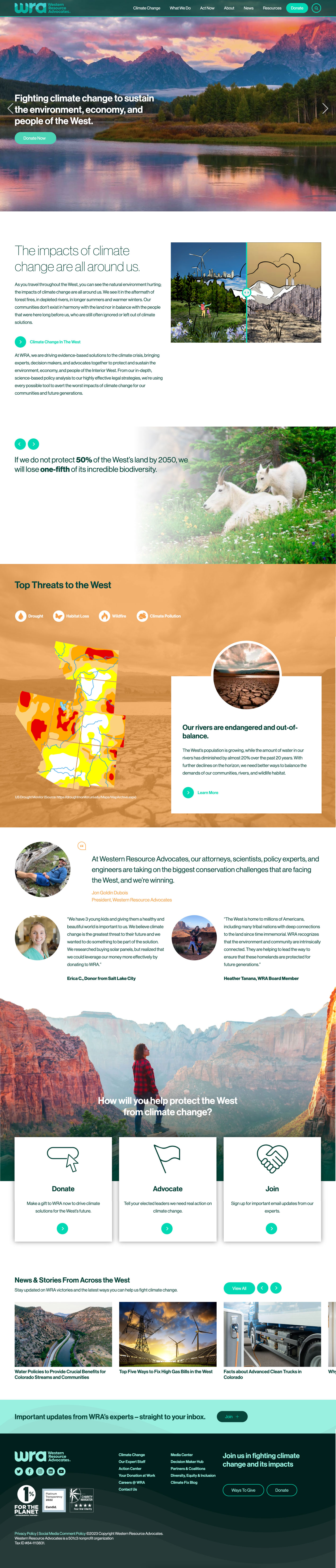 Western Resource Advocates Hatchback Creative