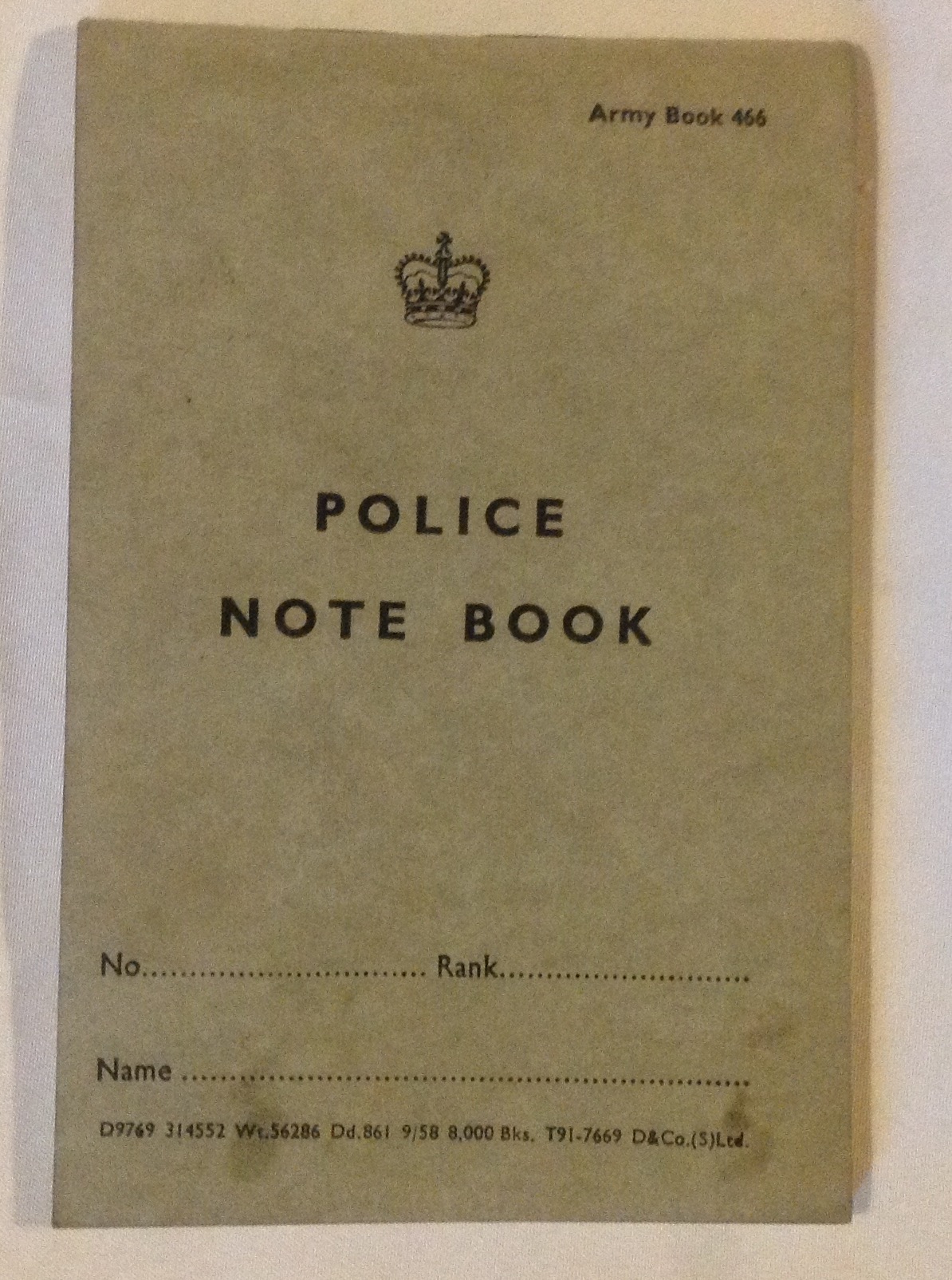 Military Police Notebook Tales from the Supply Depot