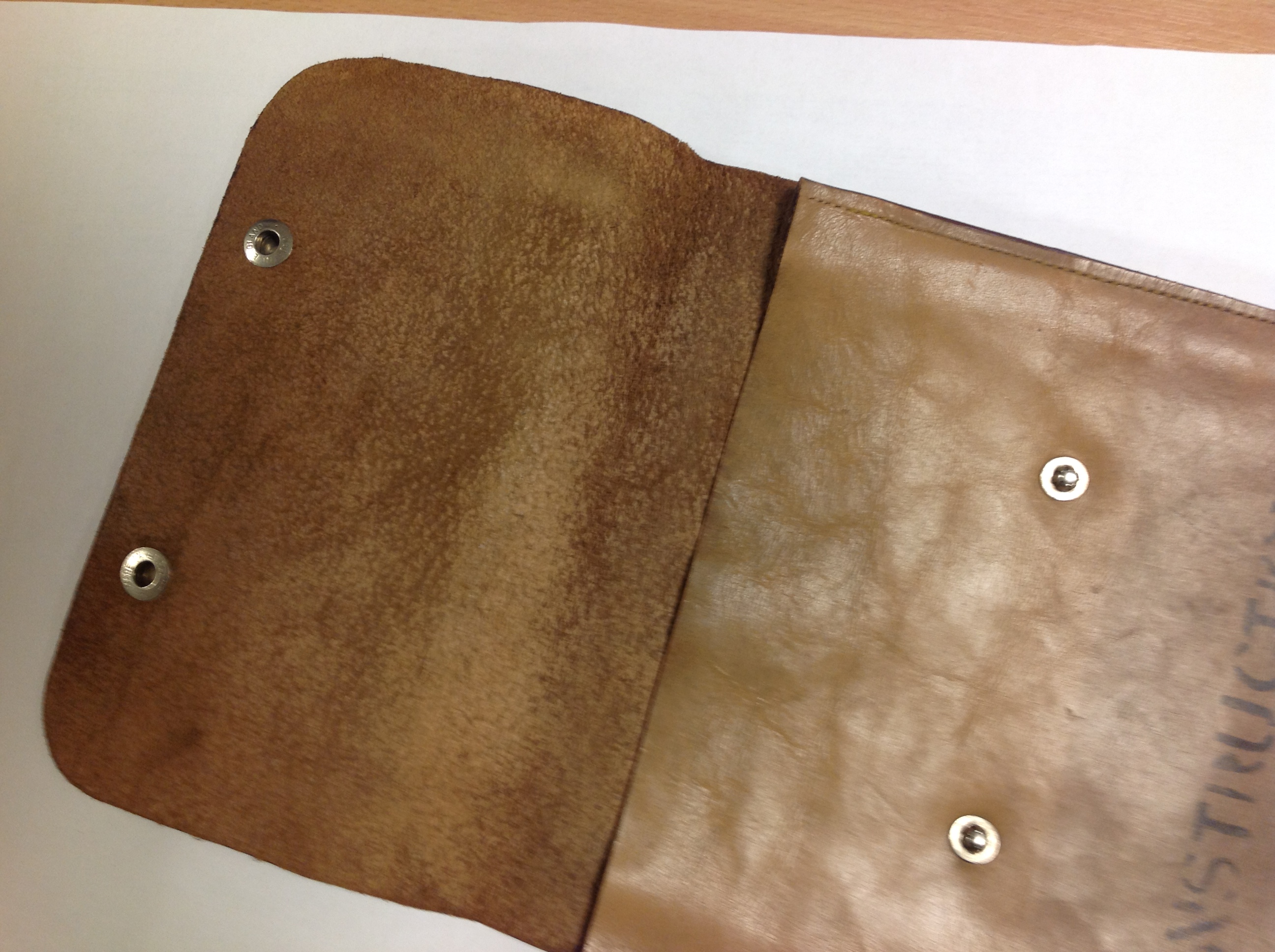 Leather Document Wallet Tales from the Supply Depot