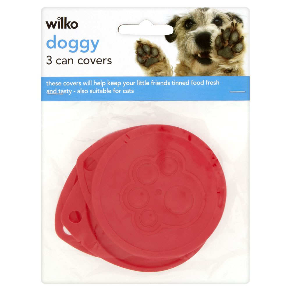 Wilko 3 pack Dog Food Can Covers Haft Group