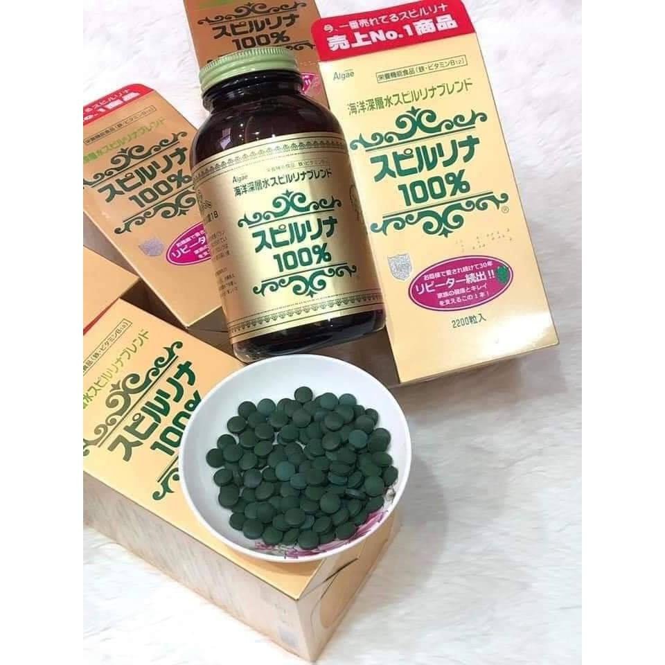 Tảo xoắn Spirulina Japan Algae Nhật Bản 2200 viên
