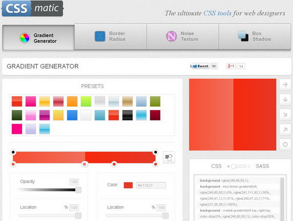 CSS Gradient Generator CSS Portal