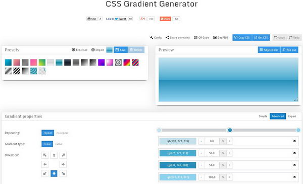 Gradient CSS Generator THE BEST! JavaScript