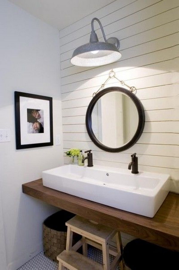 Rustic Farmhouse Bathroom Ideas Hative