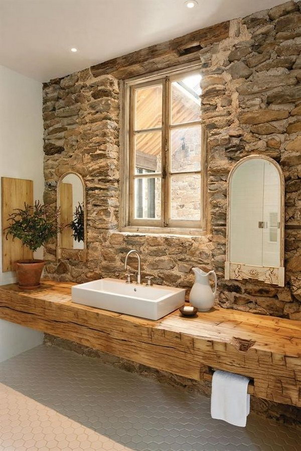 Rustic Farmhouse Bathroom Ideas Hative