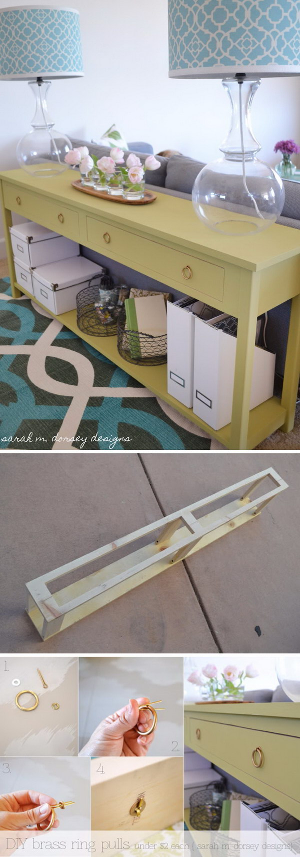 20+ Easy DIY Console Table and Sofa Table Ideas