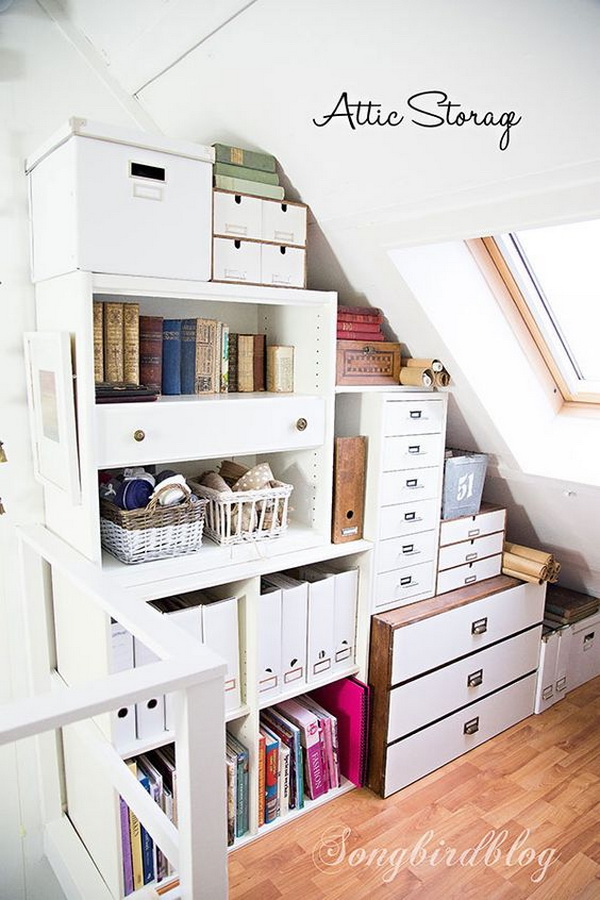 20+ Clever Storage Ideas For Your Attic Hative