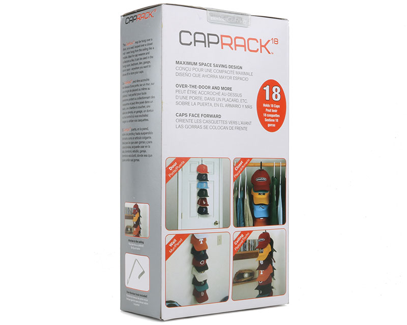 Cap Rack 18 Caps System Black - Perfect Curve accessory | Hatstoreworld.com