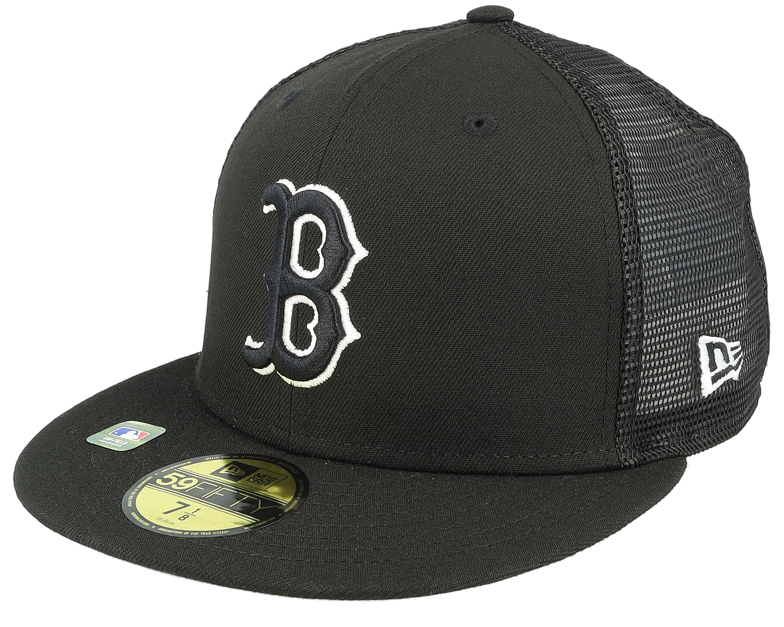Boston Red Sox 59FIFTY Cw MLB Batting Practise Black Mesh Fitted New