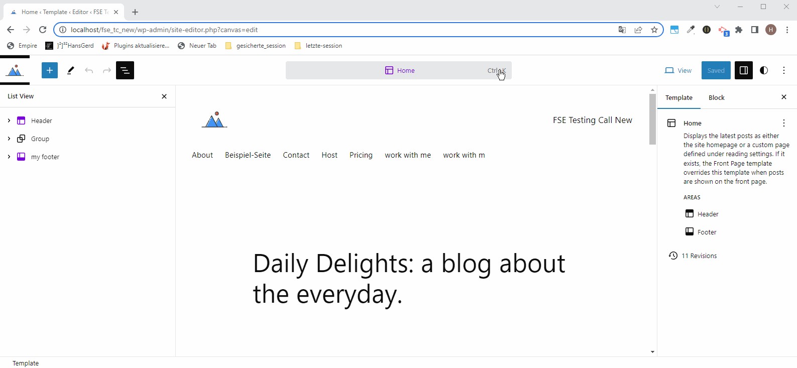 FSE Program Testing Call 24 Momery Makeover Make WordPress Test
