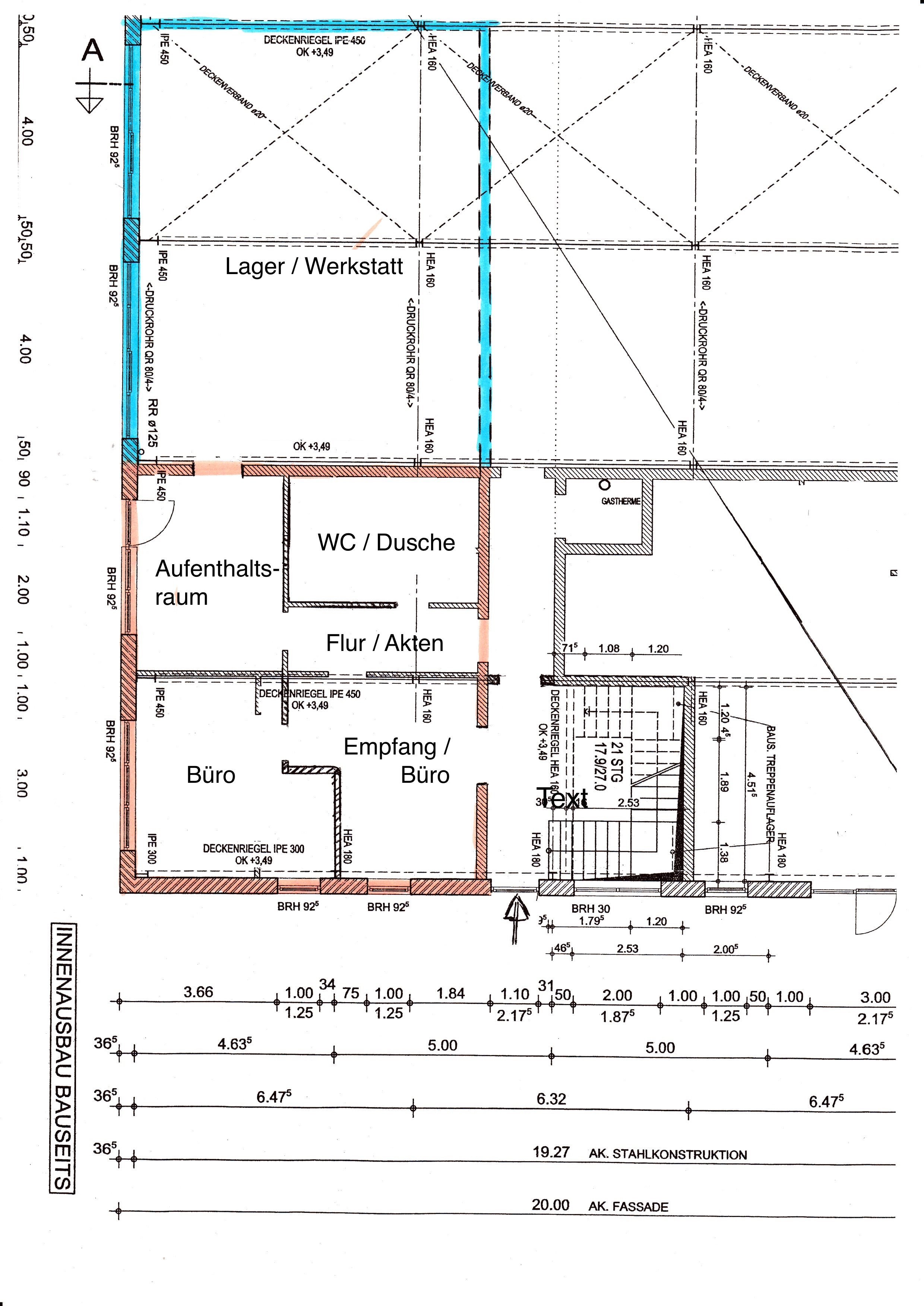 Moderne Büro Hallen Lagerfläche bis zu 300 m2 groß Haus der Könige