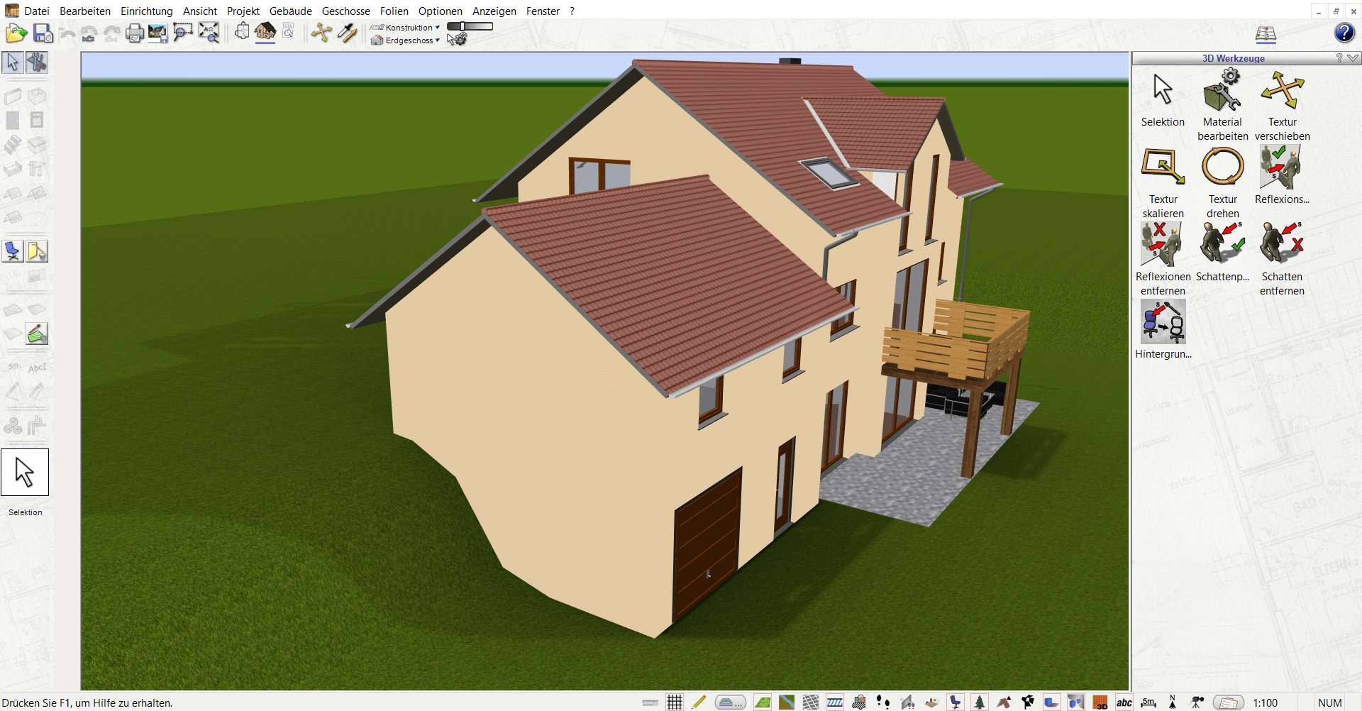3D Visualisierung mit dem HausDesigner3D Programm
