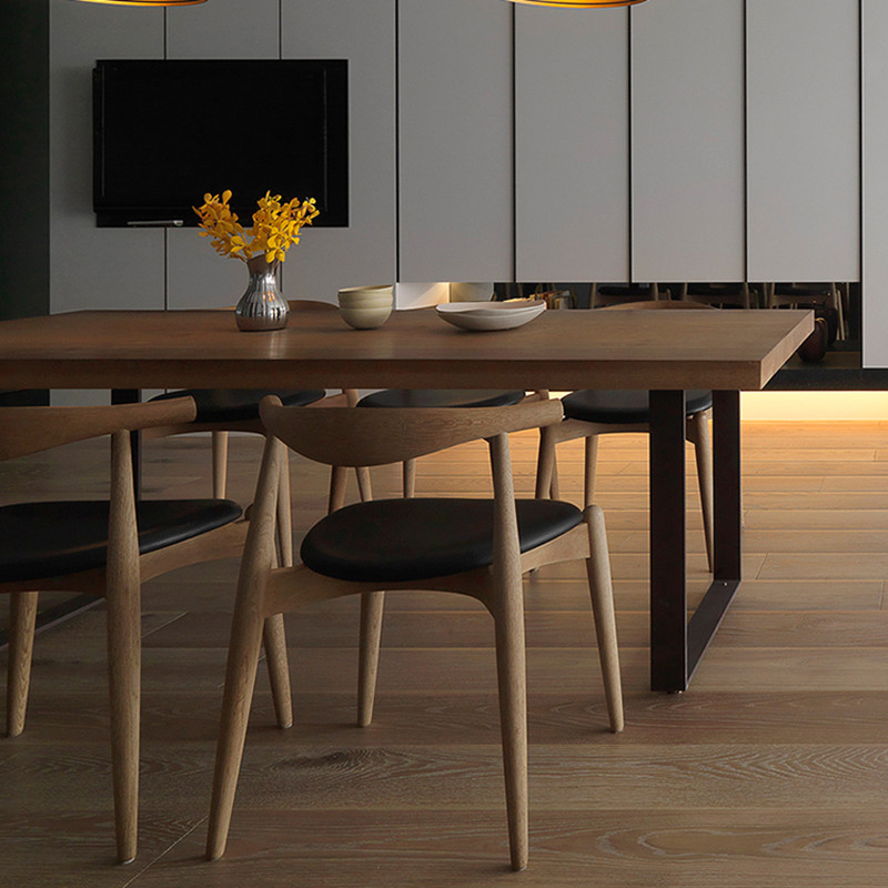Amber Solid Wood Dining Table Hause