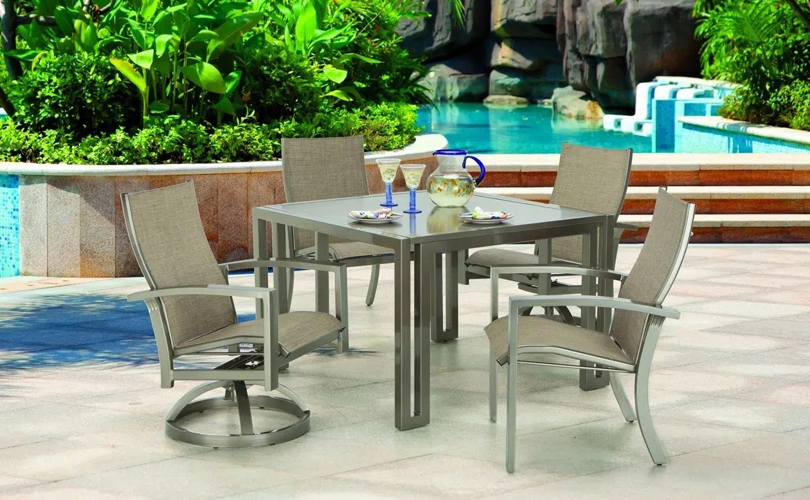 All About Castelle Aluminum Patio Furniture Hausers Patio
