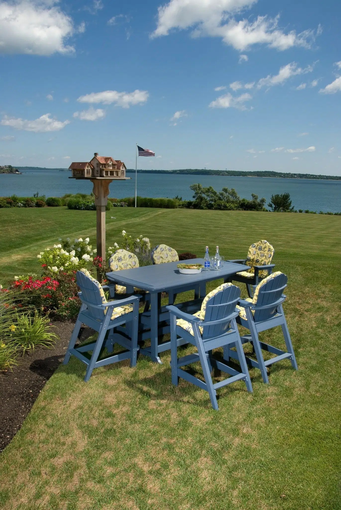 Seaside Casual Portsmouth 42x72 Outdoor Bar Table Durable & Chic