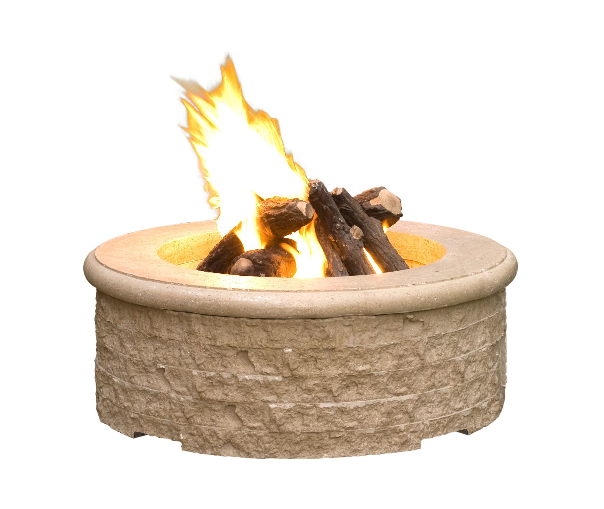 American Fyre Designs 680XX11M6XC Chiseled Fire Pit Made In America, Outdoor Fire Pits