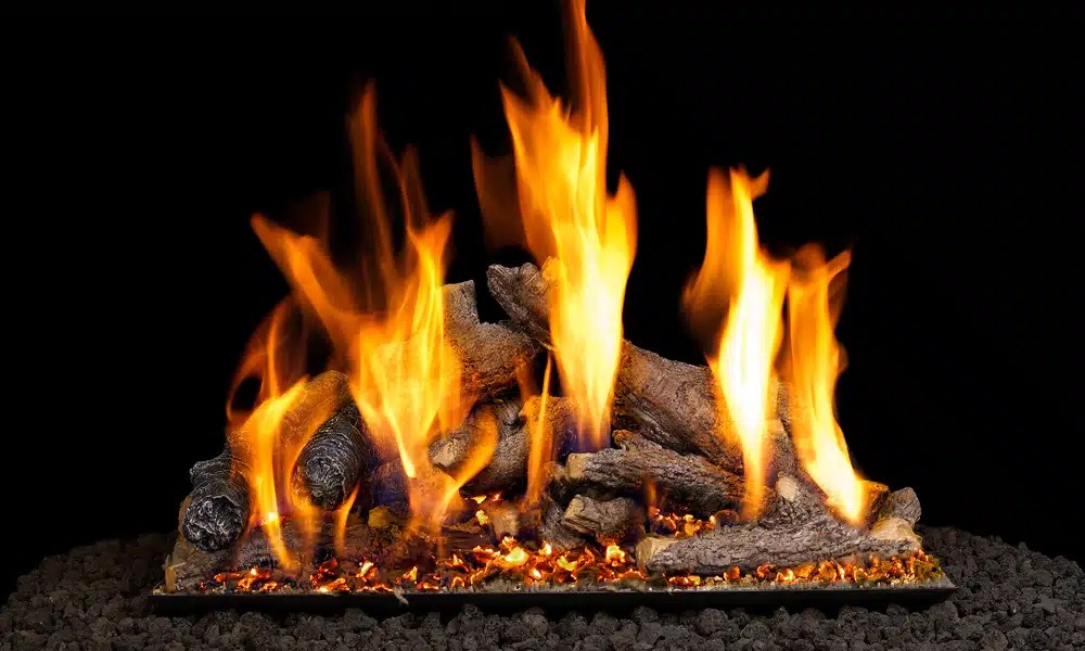 RealFyre Oak Logs Cozy & Stylish Fireplace Upgrade