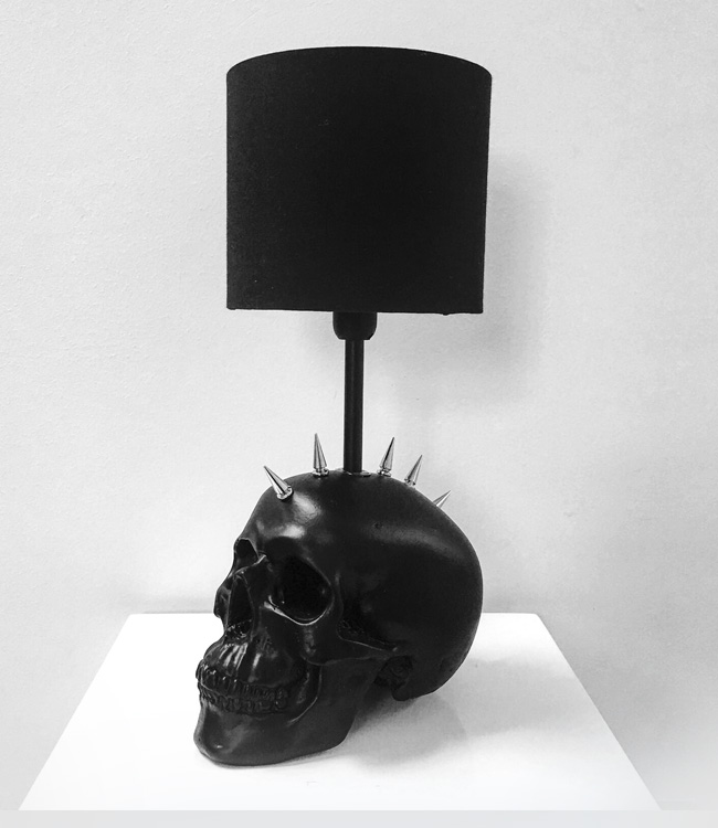 Mohawk Skull Lamp Haus of Skulls