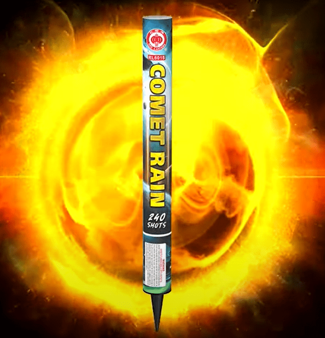 (Red Lantern) Comet Rain 240s Candle Barrage Fireworks Springfield MO