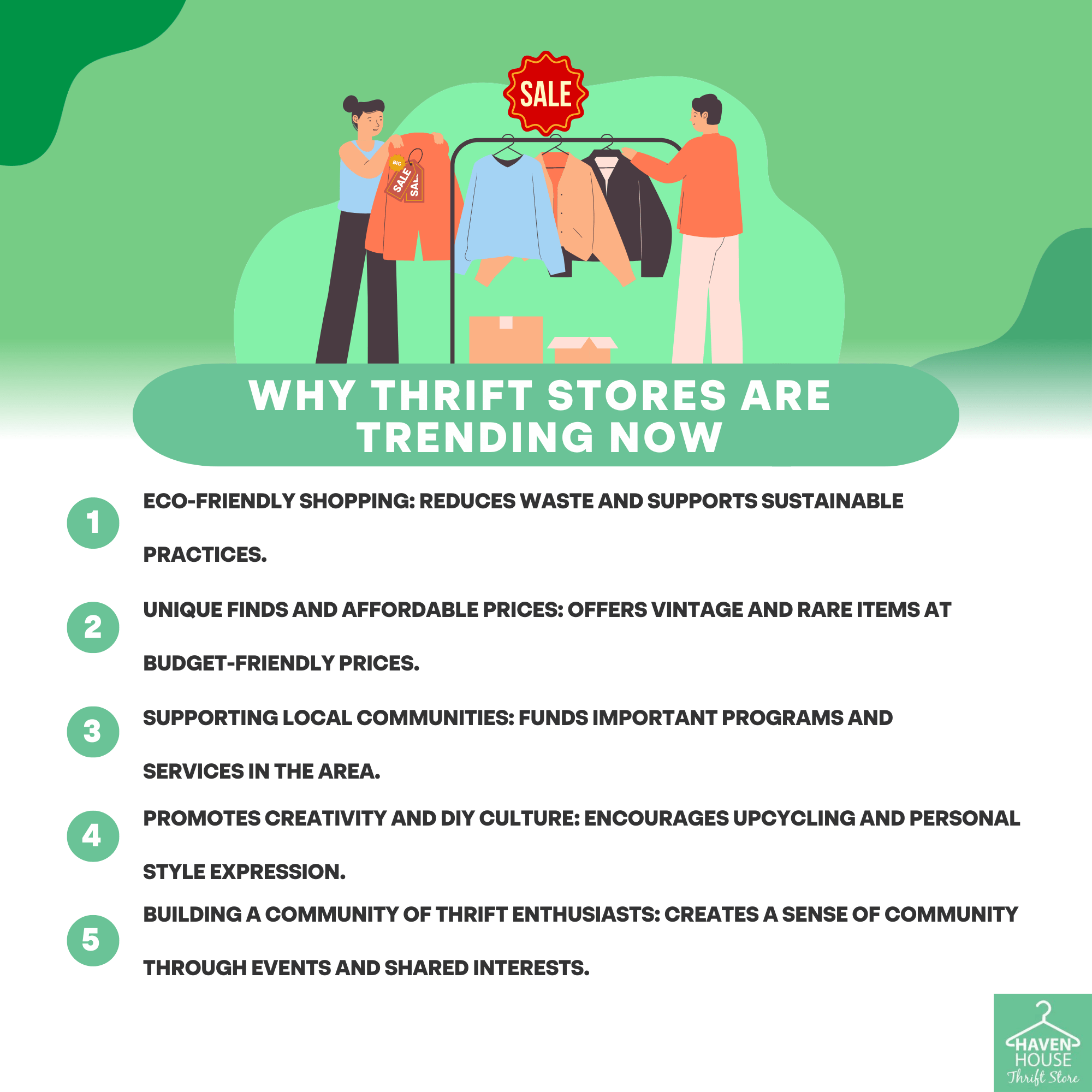 Discover Why Thrift Stores Are Trending Now Haven House Thrift Stores