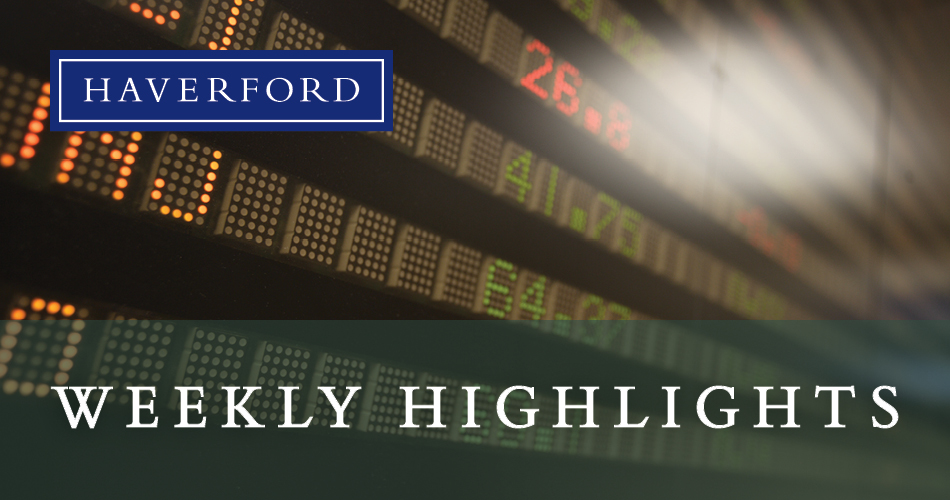 Weekly Highlights September 24, 2018 The Haverford Trust Company