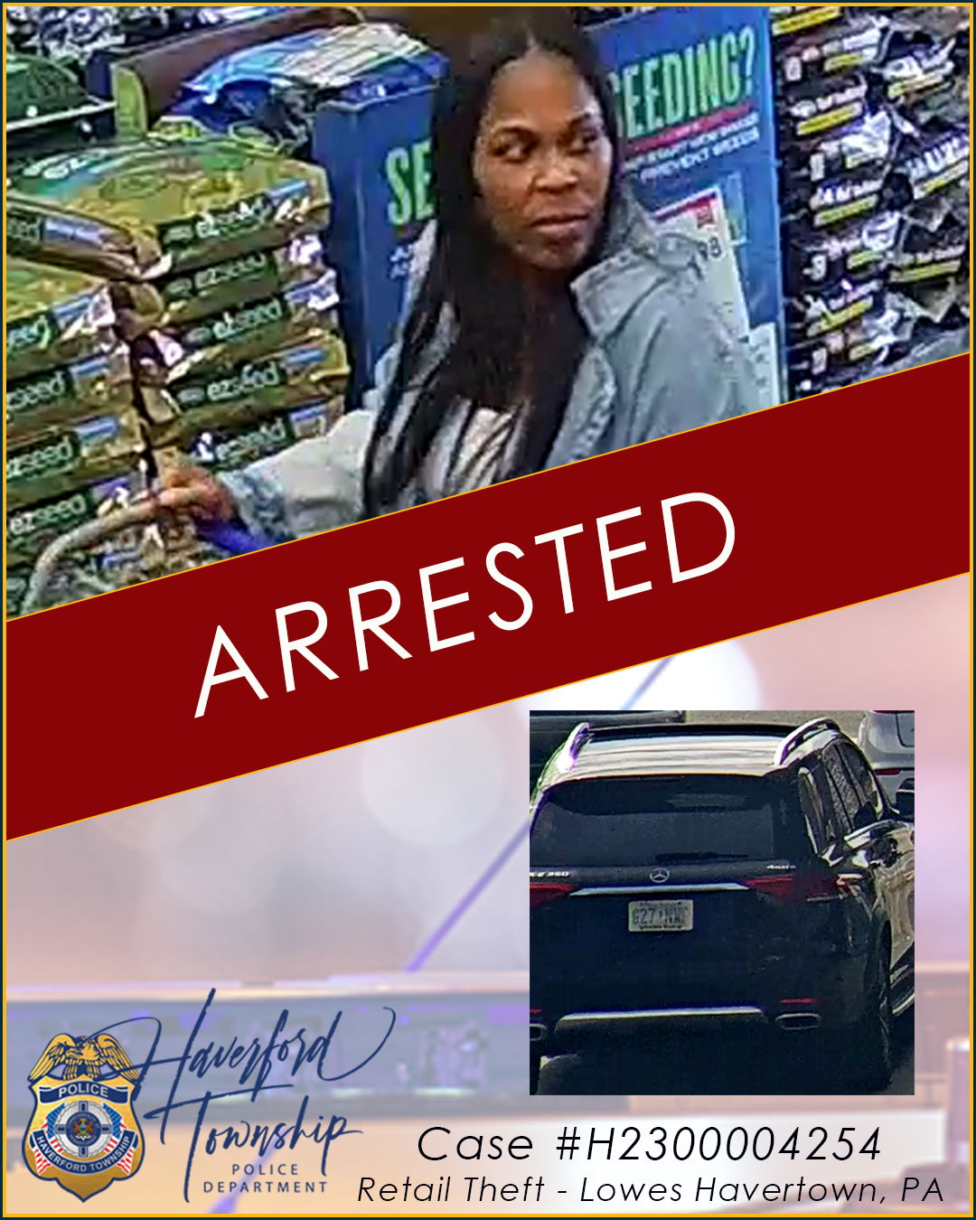 Wanted for Shoplifting