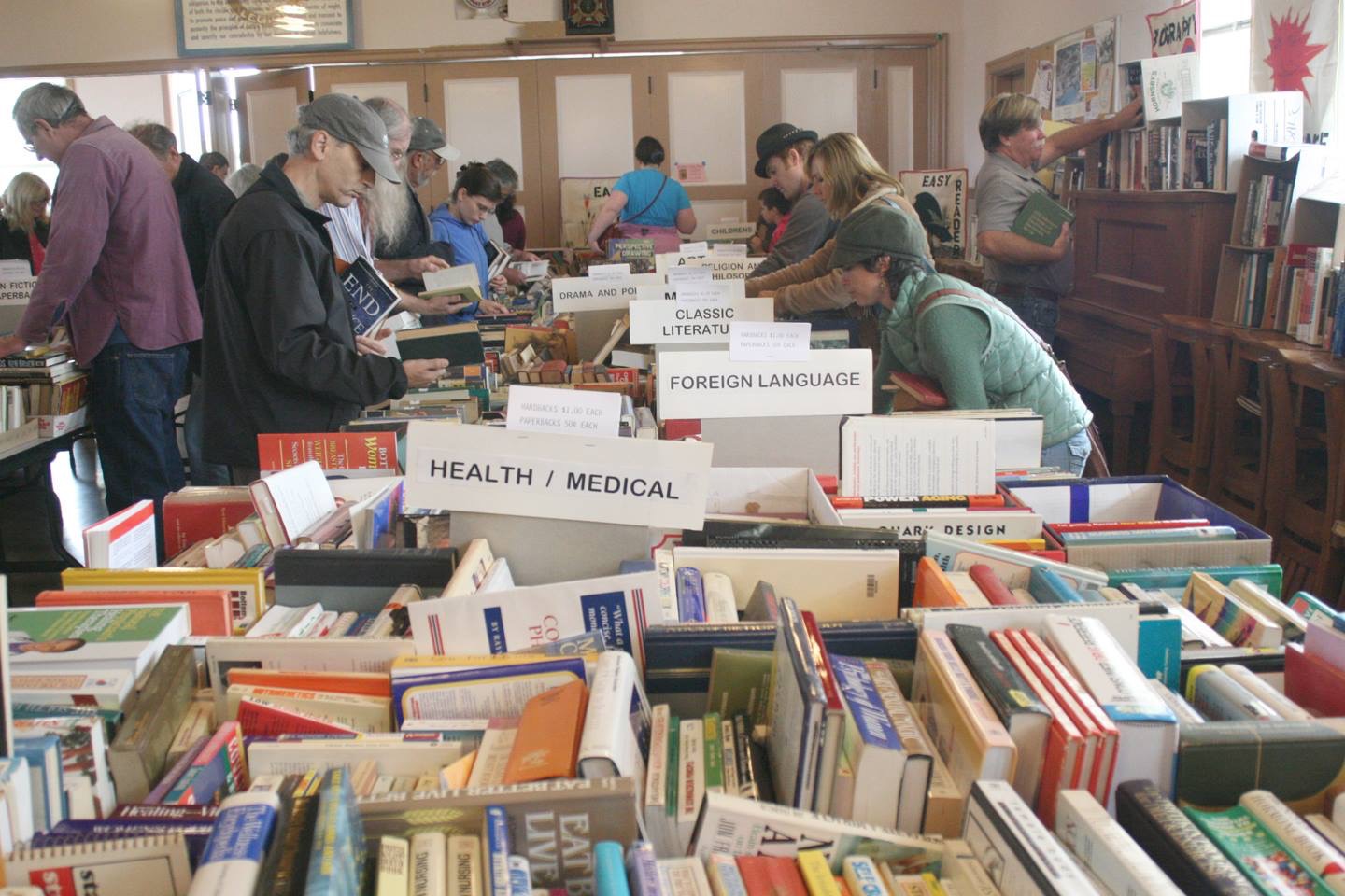 Used Book Sale Events Calendar