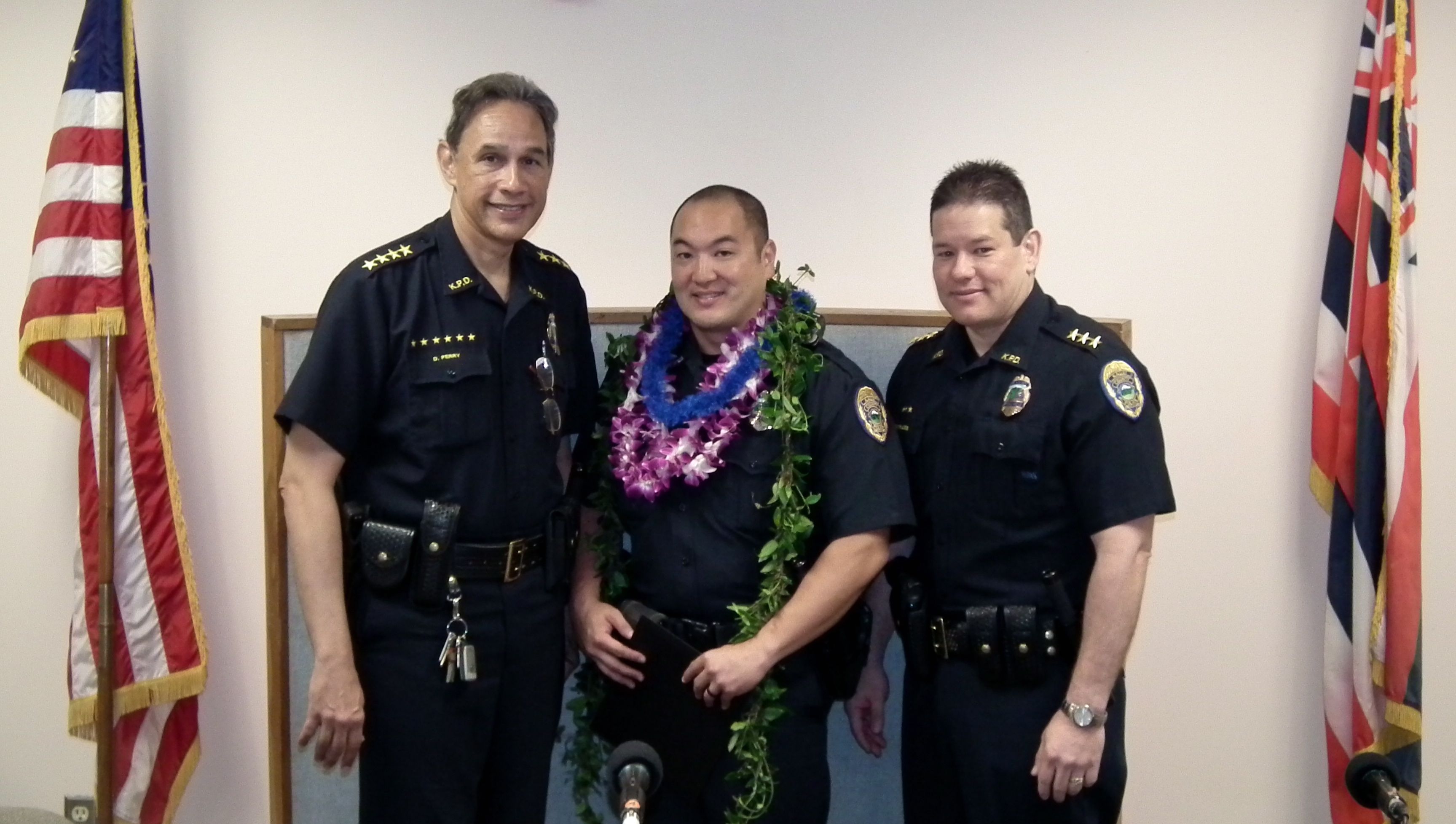 Hawaii Ahe Kama'aina Pride Kaua'i Police Department Recognizes Officer