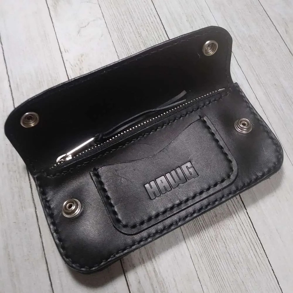 No.2297 Leather Trucker Wallet HAWG Leather Goods