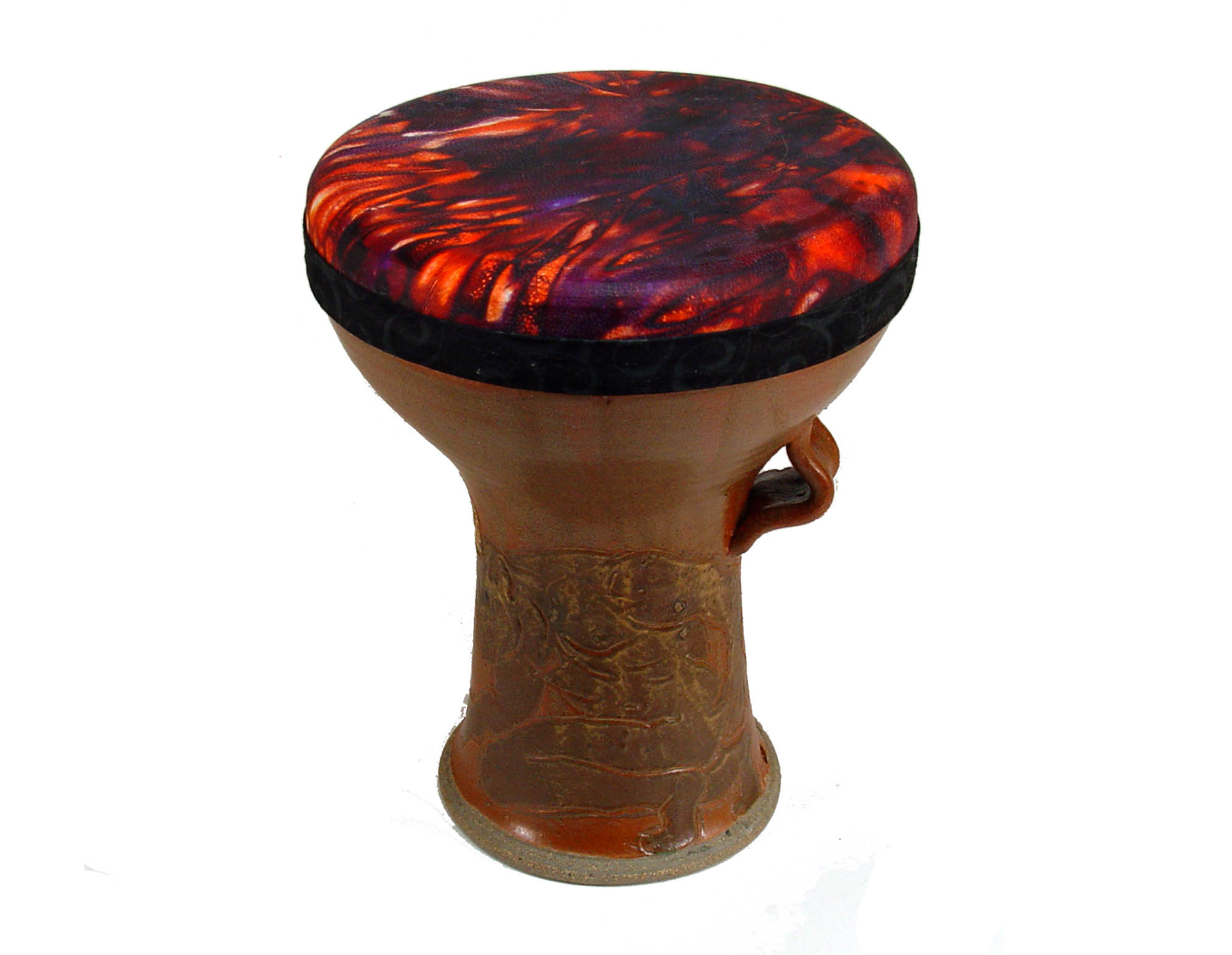 Doumbek Marduk Shamash Ceramic Stoneware Drum Hawkdancing