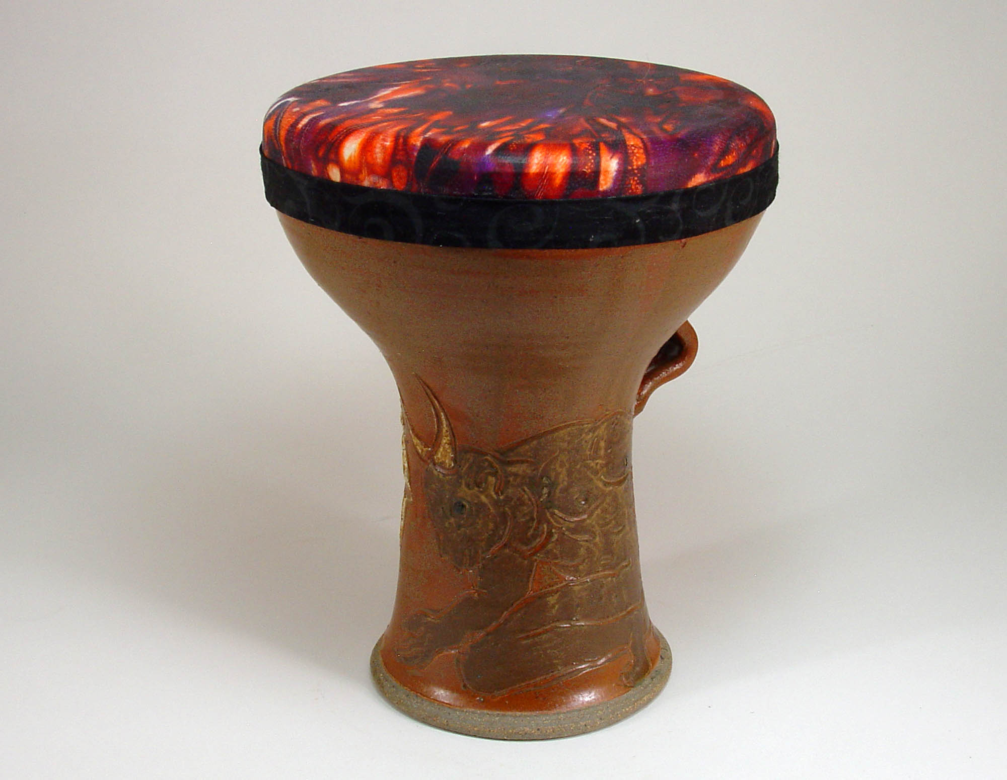 Doumbek Marduk Shamash Ceramic Stoneware Drum Hawkdancing