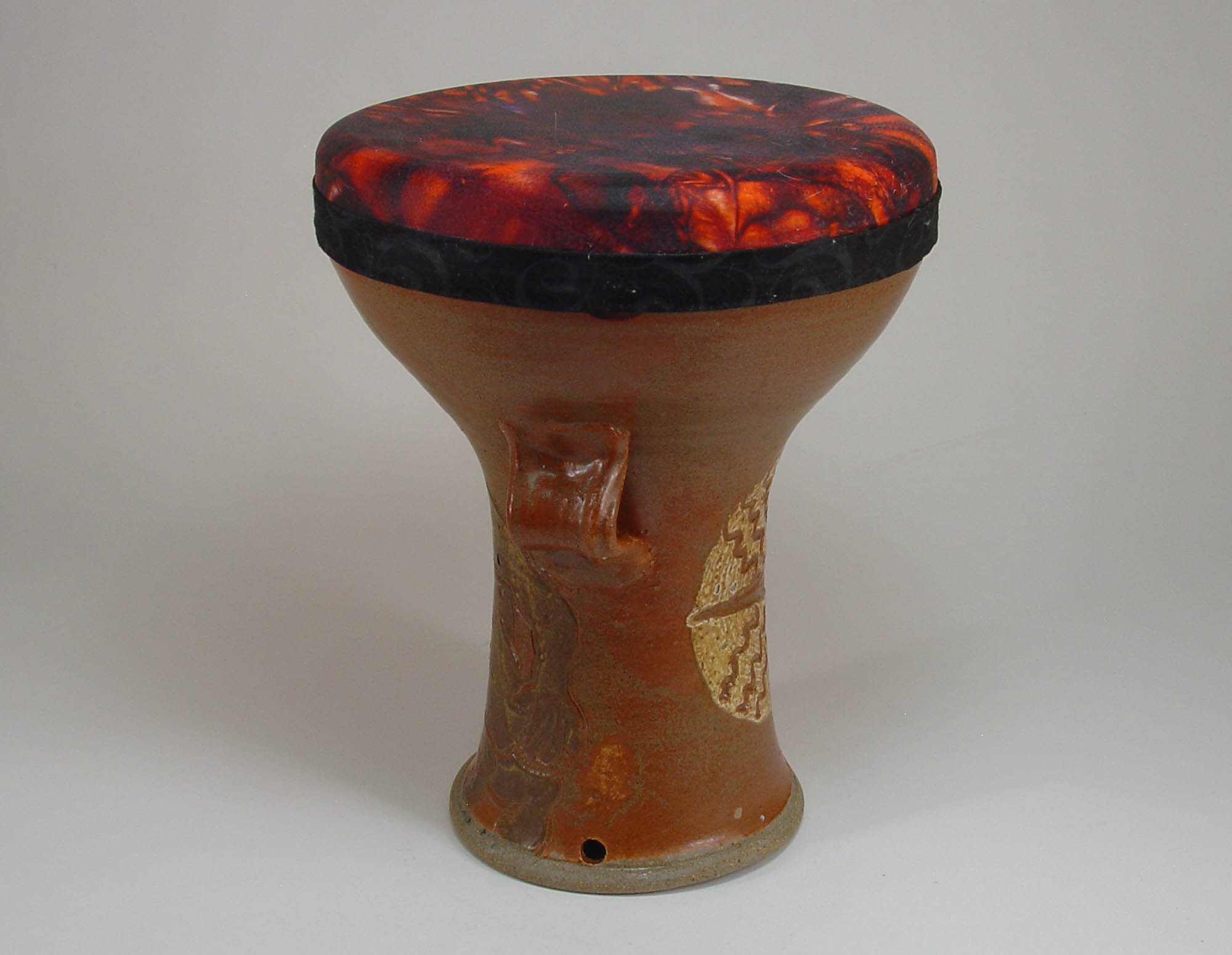 Doumbek Marduk Shamash Ceramic Stoneware Drum Hawkdancing