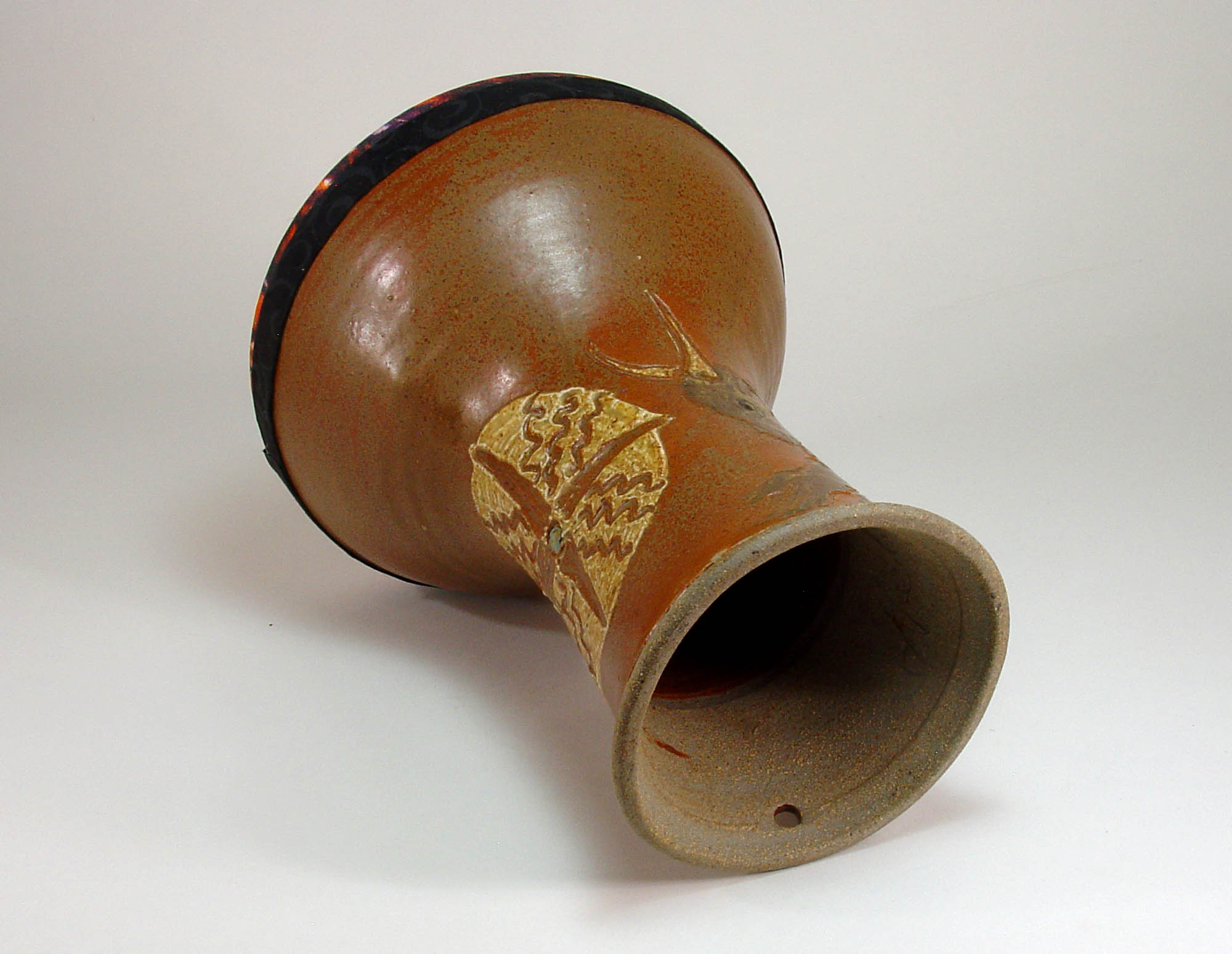 Doumbek Marduk Shamash Ceramic Stoneware Drum Hawkdancing