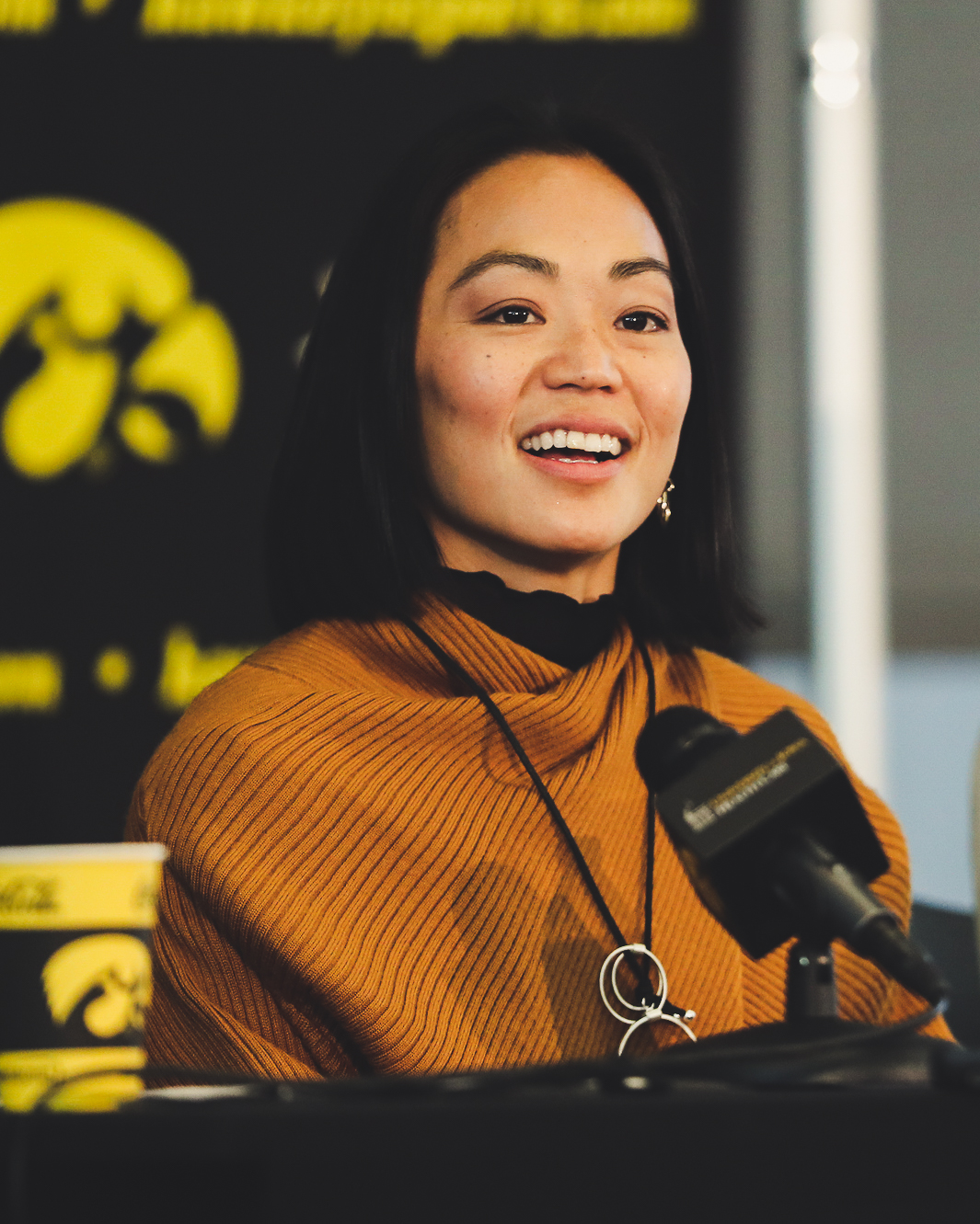 Iowa women's wrestling coach Clarissa Chun appears on Hawk Fanatic