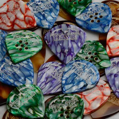 Custom Guitar & Mandolin Picks Bespoke Designs For You Hawk Picks