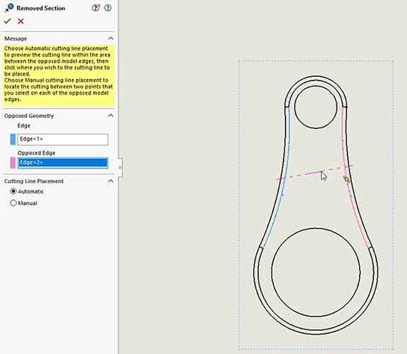 Removed Section Views in SOLIDWORKS Drawings