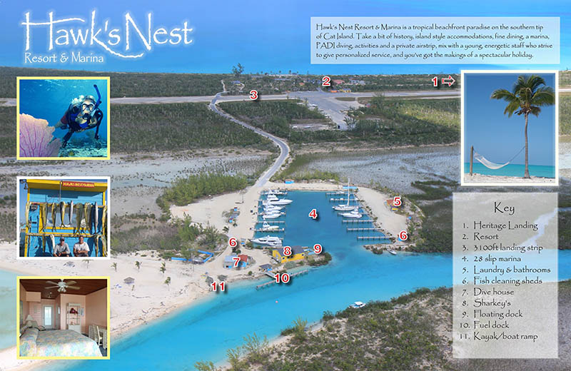 Hawk's Nest Resort & Marina Property Map