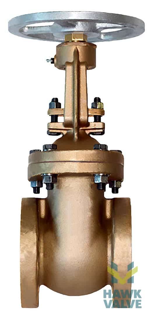 Bronze 250 Flanged Gate MilV1189 8032177917 Hawk Valve