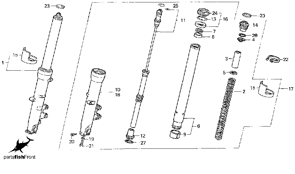 2000 Honda CBR 600 F4 partsfiche