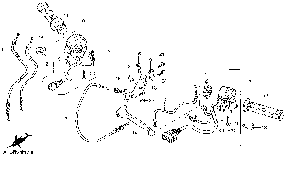 2000 Honda CBR 600 F4 partsfiche
