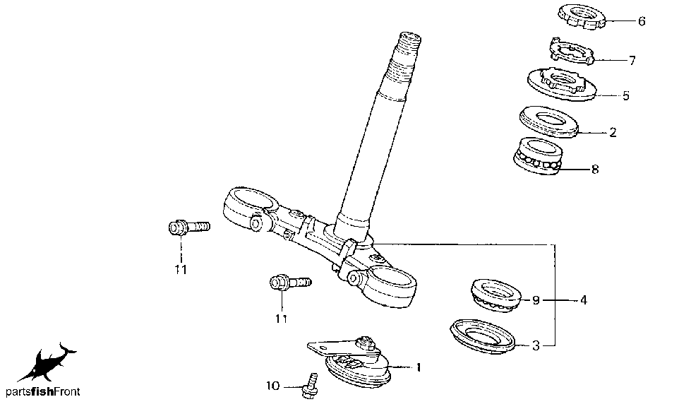 2000 Honda CBR 600 F4 partsfiche