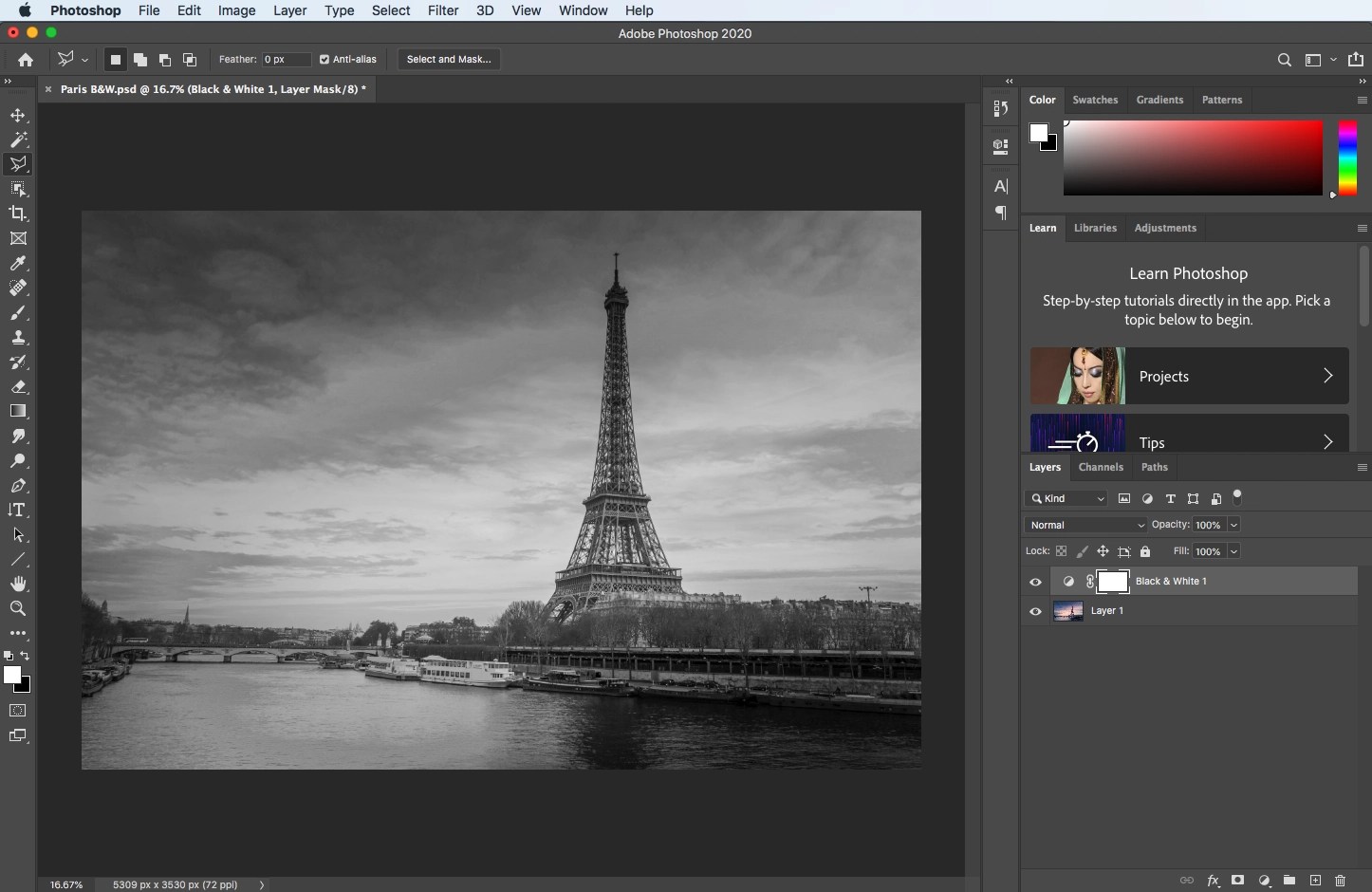 How to Convert a Photo to Black & White in BrandClick