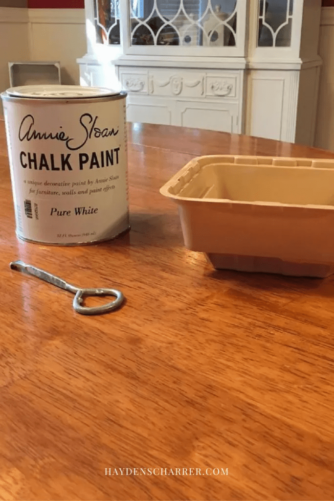 How I Chalk Painted My Kitchen Table Without Sanding Two Paws Farmhouse