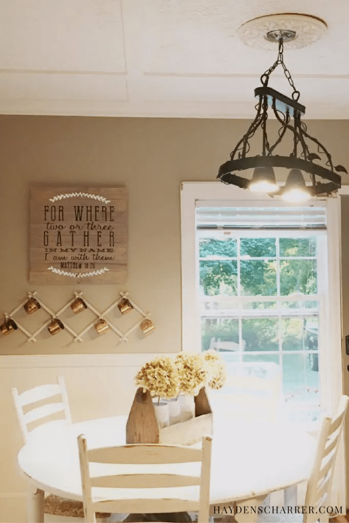 How I Chalk Painted My Kitchen Table Without Sanding Two Paws Farmhouse