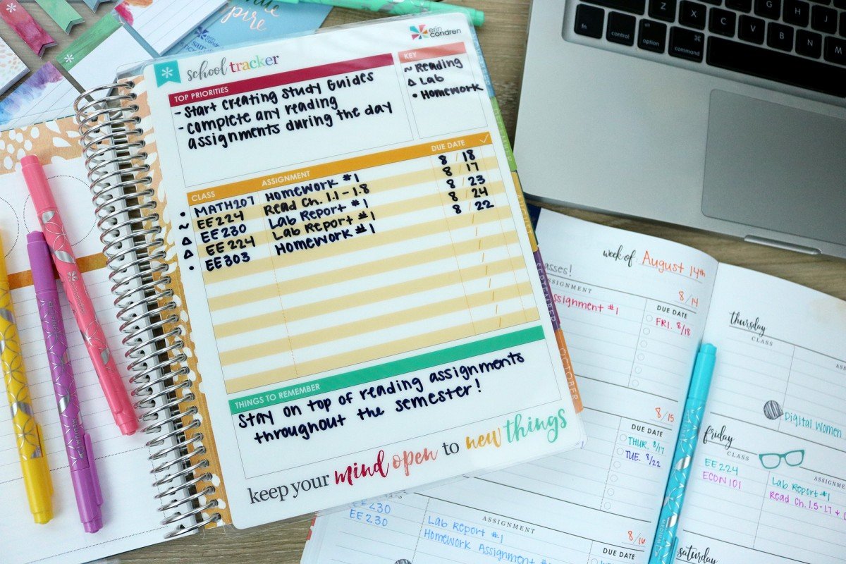 How To Organize Your Student Planner 2017 Hayle Olson