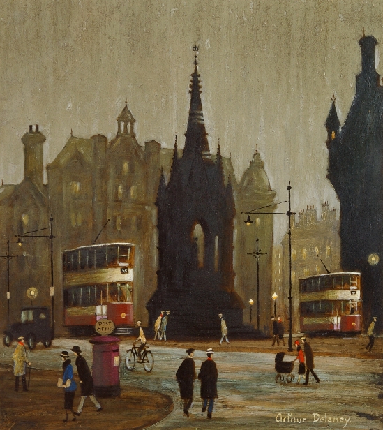 Albert Square, Manchester by Arthur McEvoy Delaney British 19271987