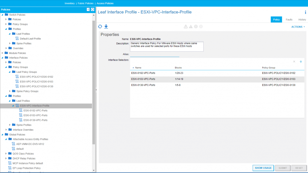 Scripting vPC hosts (ESXi / HyperV), switches, ports and policies